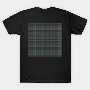 Grunge Aesthetic Calan 1 Hand Drawn Textured Plaid Pattern T-Shirt